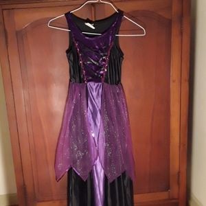EUC Girls Cute Halloween Witch Gown